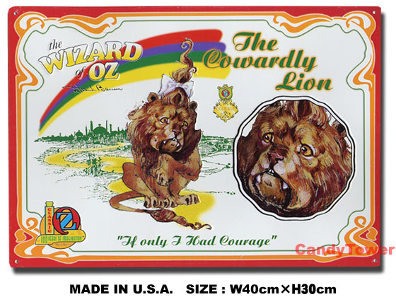オズの魔法使い ライオン- ブリキ看板の通販・販売 | アメリカ雑貨の