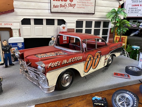 フォード T型 オープン クラシックカー ブリキオブジェ （グリーン）の