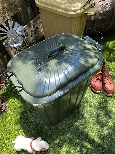 ミリタリートラッシュボックス ゴミ箱 60リットルサイズ （オリーブ