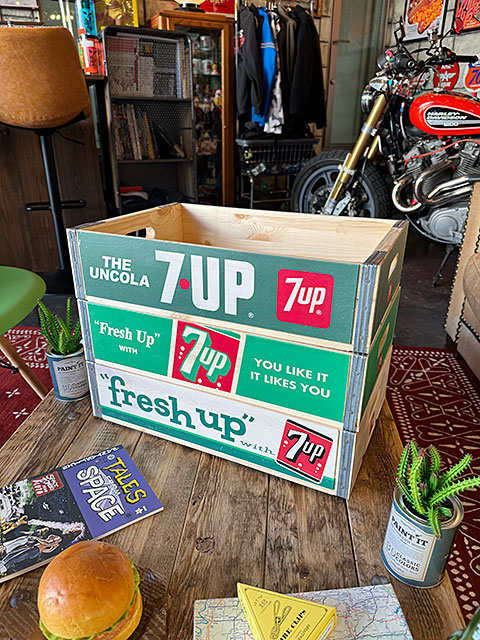 7UP セブンアップ ウッドクレート ソーダ木箱 （3個セット）の通販
