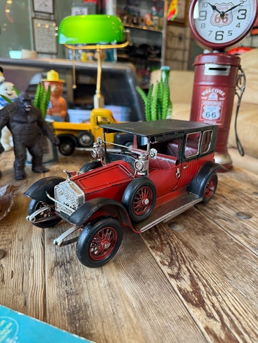 フォード T型 オープン クラシックカー ブリキオブジェ （グリーン）の