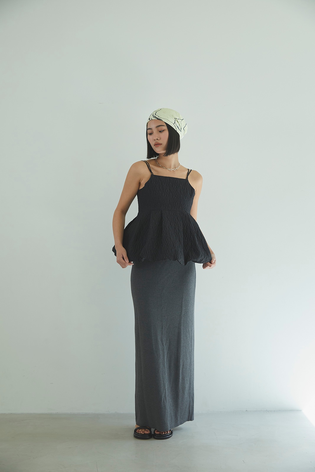 ジャカードペプラムバルーンキャミソール/CAVEZA ROSSO/カベサロッソ