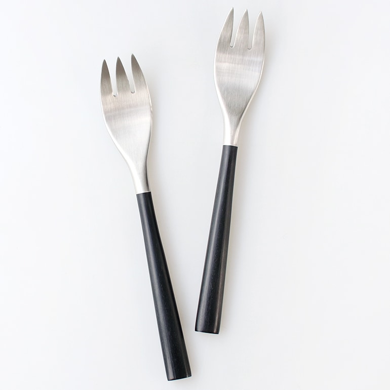 柳宗理 ヤナギ ソウリ｜黒柄カトラリー デザートフォーク 通販｜DUPON35