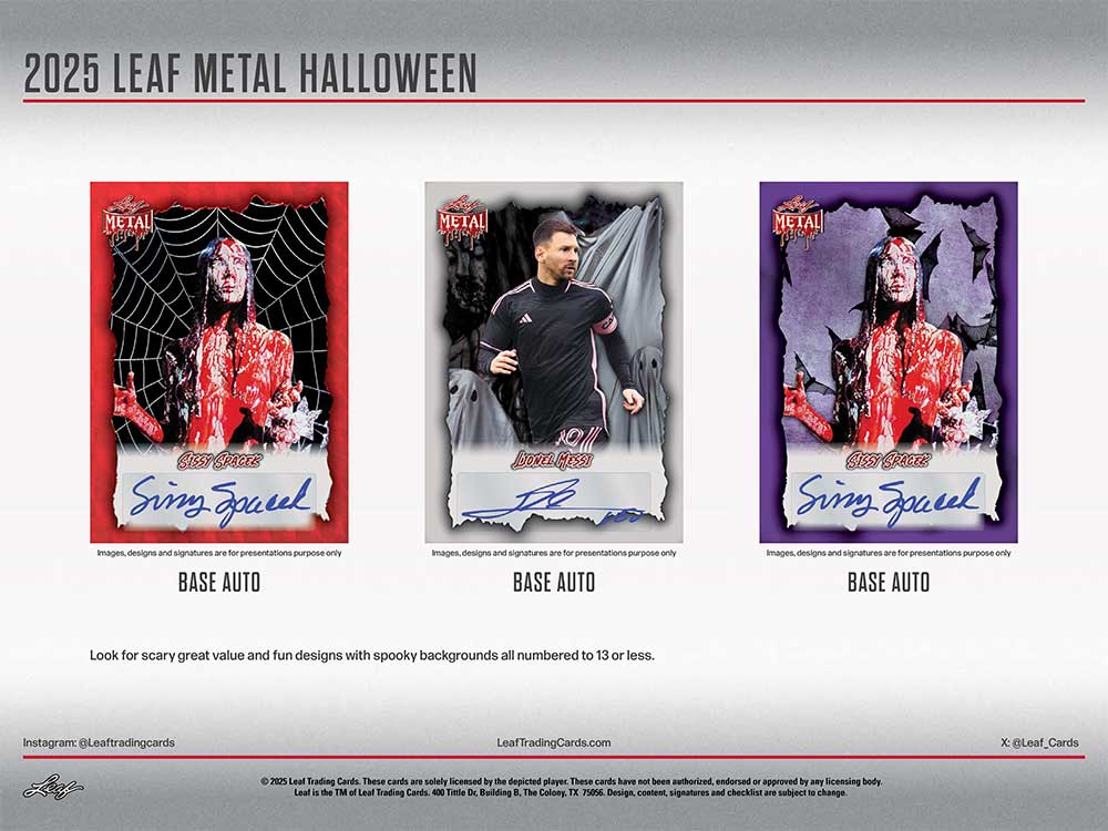 2025 Leaf Metal Halloween Trading Cards Box 10/3入荷 ｜カード