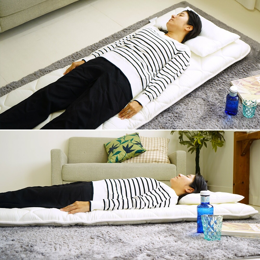 70×200cm 小さめ敷布団 140×190cm 接触冷感 リバーシブルキルトケット