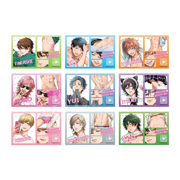 一般予約】ヤリチン☆ビッチ部 ステッカーセット(9枚入り) 裏垢男子
