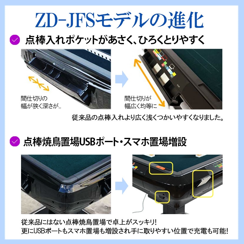 05】全自動麻雀卓 新モデル点数・点棒デジタル表示 28ミリ牌×2面＋赤牌