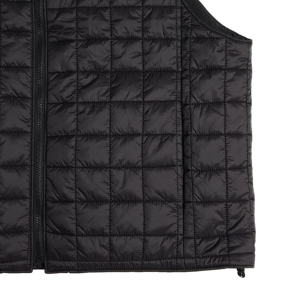 YOKE(ヨーク) METALLIC NYLON REVERSIBLE PADDED FRONT ZIP VEST