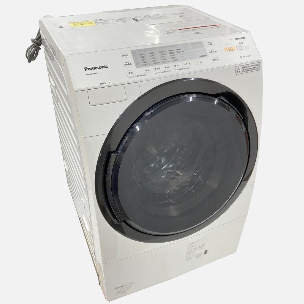 中古 人気 パナソニック 10.0kg 6.0kg ドラム式洗濯乾燥機 NA-VX3900L