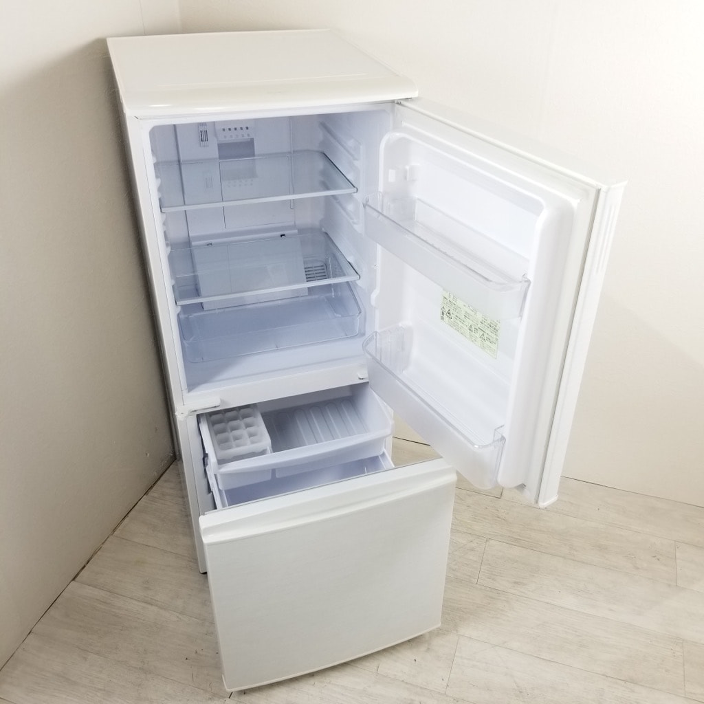 シャープ 冷蔵庫 SJ-14W-W 137L 一人暮らし 左開き 右開き シャープ