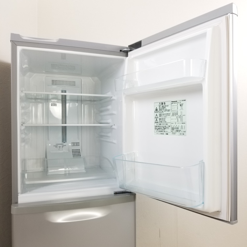 6ヶ月保証付 138L 2ドア冷蔵庫 パナソニック NR-B144W-S 2011年～2012