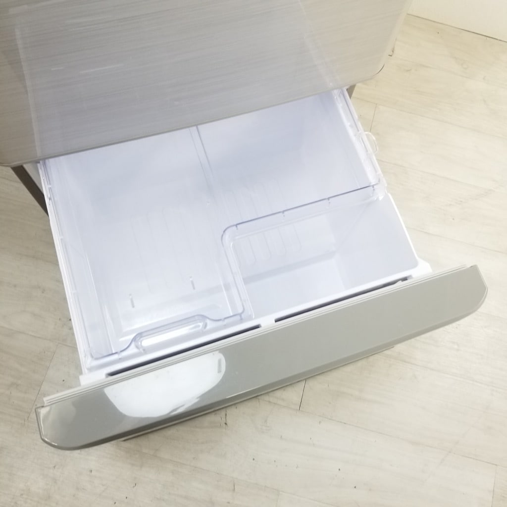 中古 412L 5ドア冷蔵庫 シャープ どっちもドア 自動製氷付き SJ-W412D