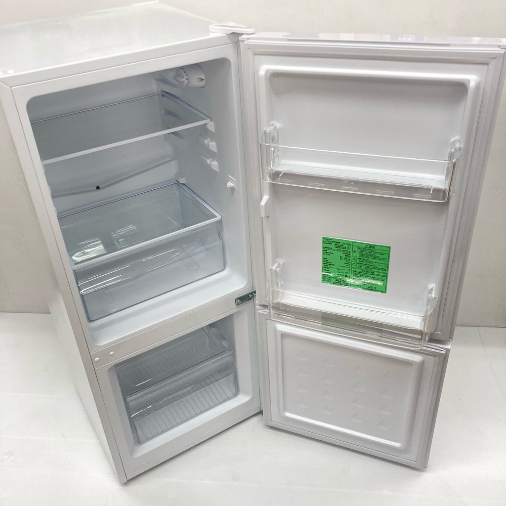 中古 117L 2ドア冷蔵庫 ヤマダ電機モデル YRZ-C12G2 2019年製 直冷式