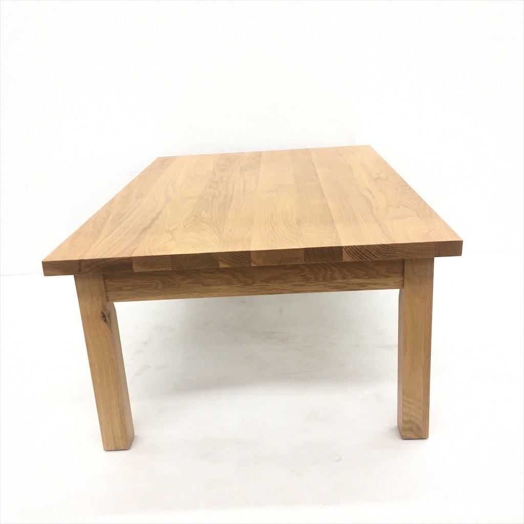 中古 人気 無印良品 無垢材ローテーブル オーク材 引き出し付き 90×60×35