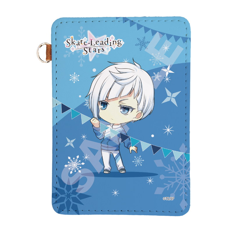 スケートリーディング☆スターズ』ぐいっと！ レザーパスケース 03