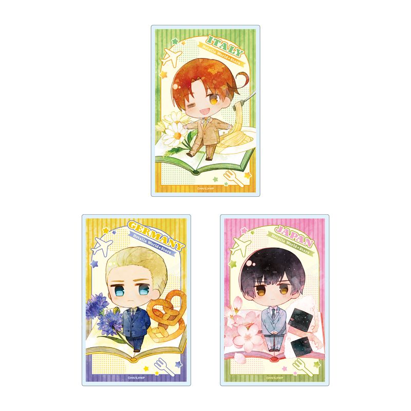 ヘタリア World☆Stars』キャラでるアート クリアカード 全8種