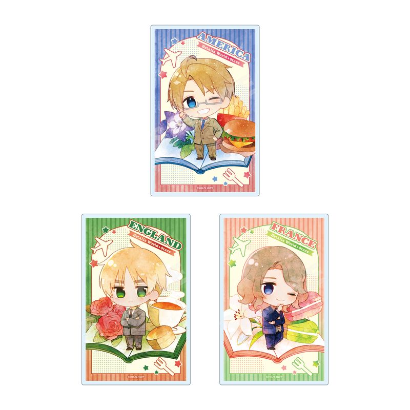 ヘタリア World☆Stars』キャラでるアート クリアカード 全8種