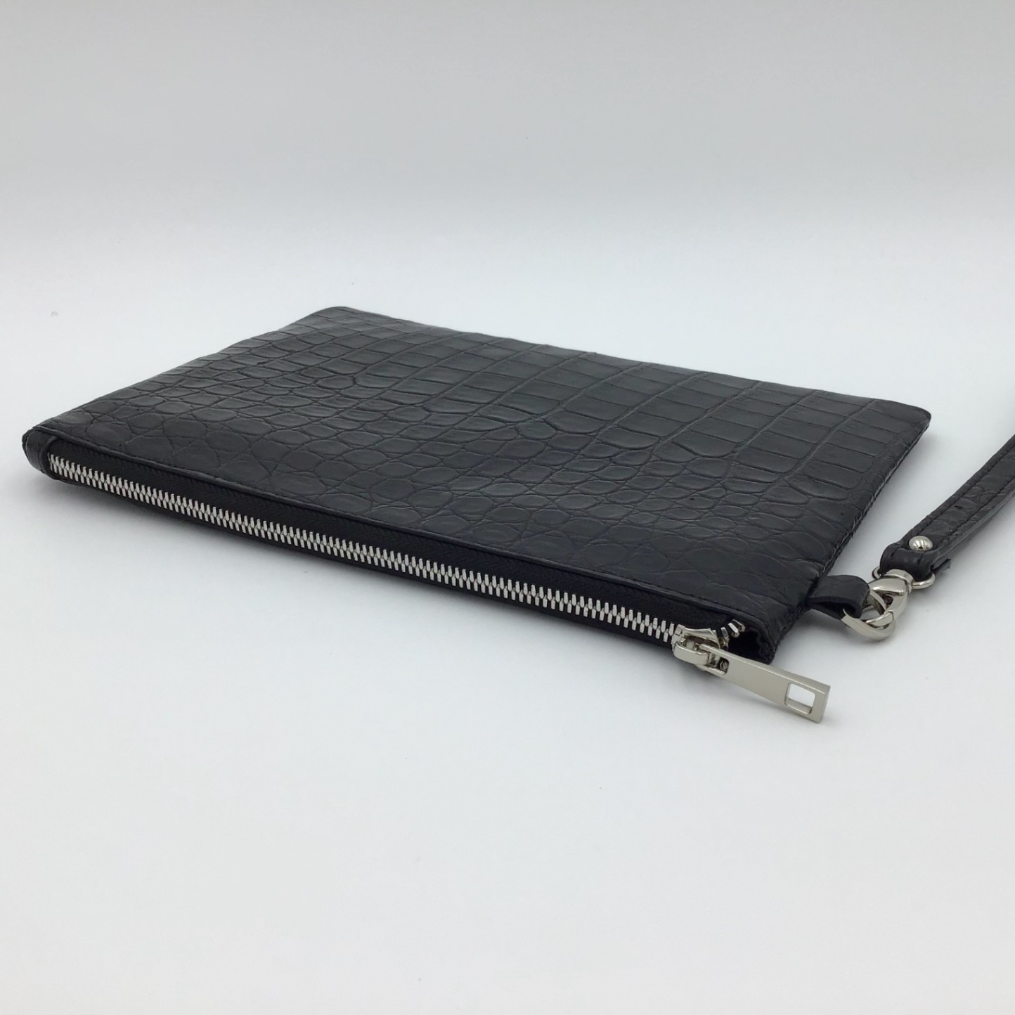 クロコダイル ストラップ付ポーチ ブラック | 小物 | クロコダイル専門