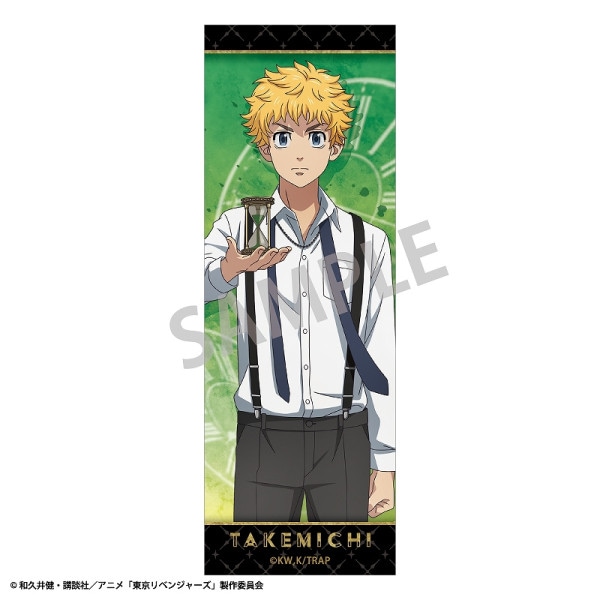 東京リベンジャーズ ロングスクエア缶バッジ＿佐野 万次郎／モノトーン