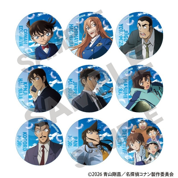 予約商品3月下発送】名探偵コナン アート缶バッジ＿松田陣平/きゃら