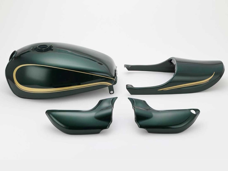 ゼファー750 Z2タイプスチールタンクセット(Z2キャップ仕様)D1カラー