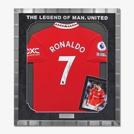 ロナウド直筆サイン入りポルトガル代表2022ホームユニフォーム特製