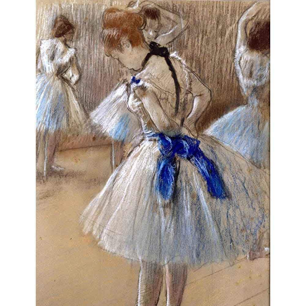 青いリボン 【10号】 エドガー・ドガ 【 額縁が選べる 額入り 複製画