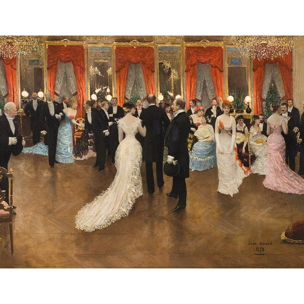 舞踏会 【20号】 ジャン・ベロー 【 額縁が選べる 額入り 複製画 絵画