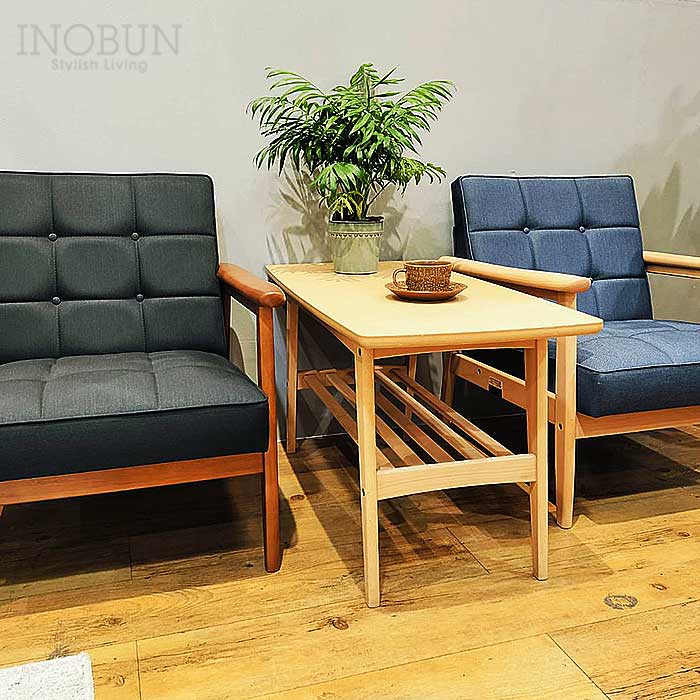 限定版 カリモク60 Kチェア 1シーター デニムブラック ウォールナット