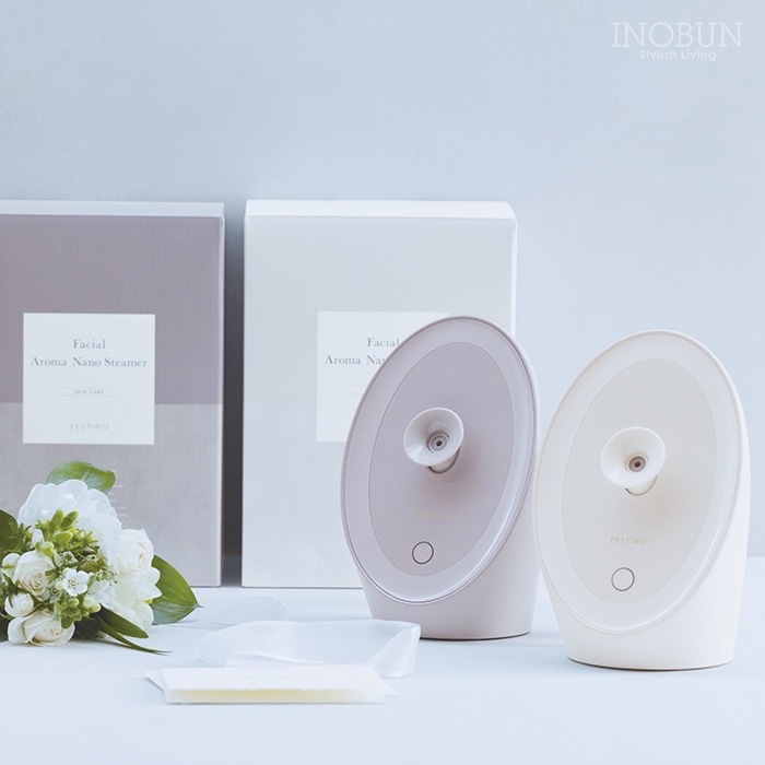 フェスティノ フェイシャル アロマ ナノスチーマー ホワイト SMHB-043
