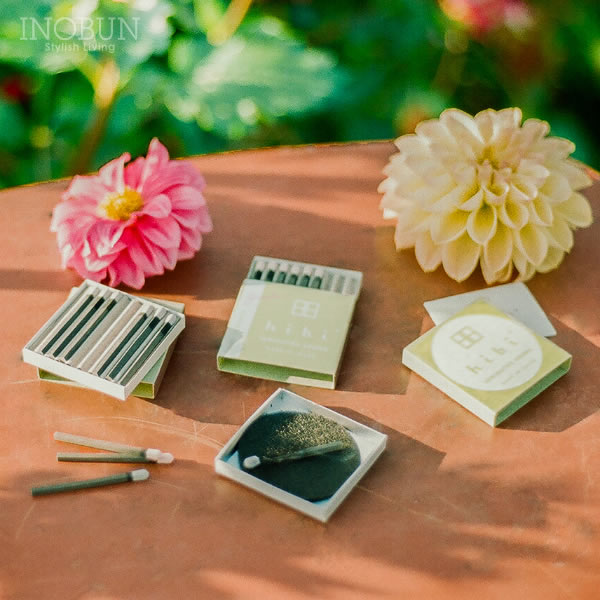 hibi ヒビ 10MINUTES AROMA garden. 3種ギフトボックス お香 マッチ