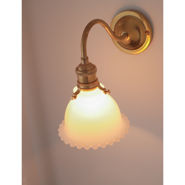 ☆レトロエントランスライト＋ミルクグラスボールシェード プチ | 照明