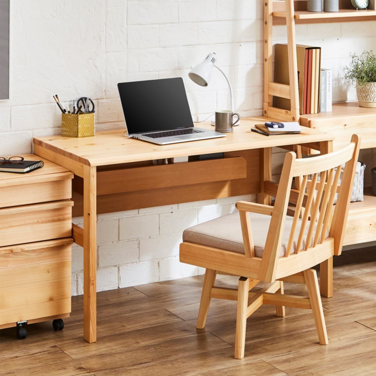 デスク 学習机 パソコンデスク ひのき 天然木 LDD 120 デスク HINOKI