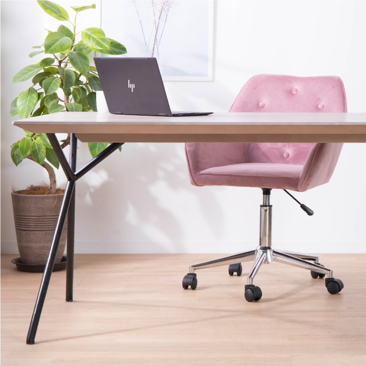 ゆったり大きめサイズ デスクチェア アームレスト 昇降式 キャスター