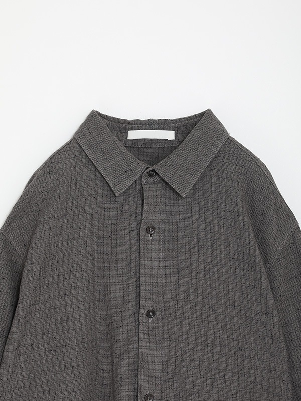 evam eva｜cotton linen check shirt [men's]｜men's