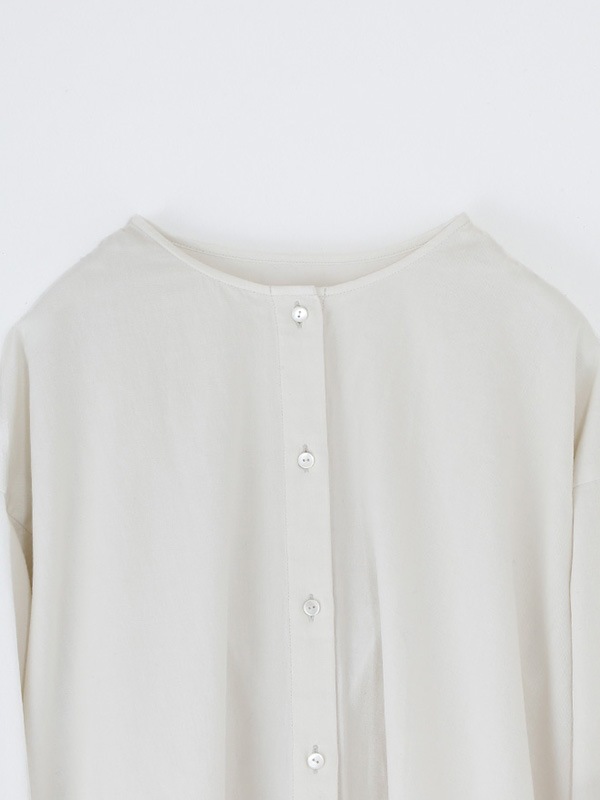 evam eva｜cotton wool no collar shirt｜ladies',tops