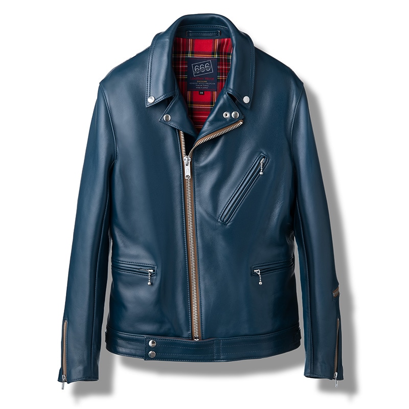 LJM-8TF タイトフィットフロントフラップ ライダースジャケット｜『666