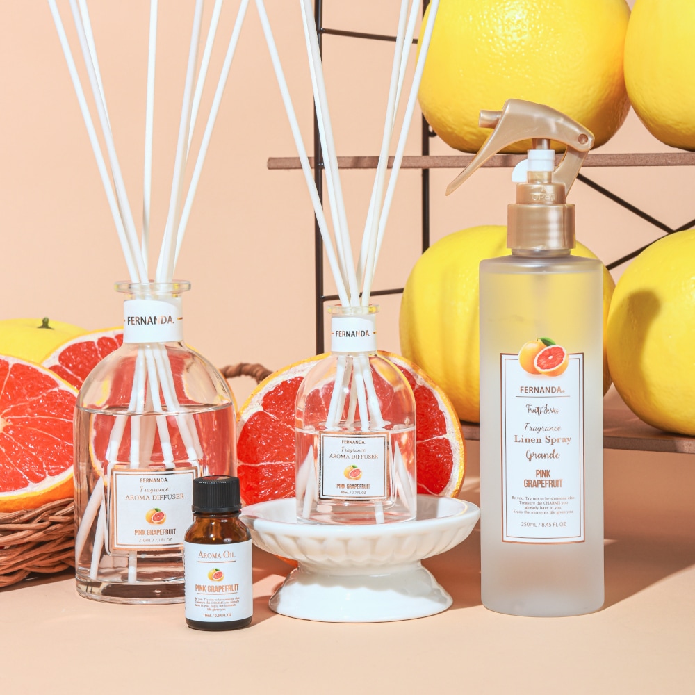 フレグランスアロマディフューザー210ml（ピンクグレープフルーツ