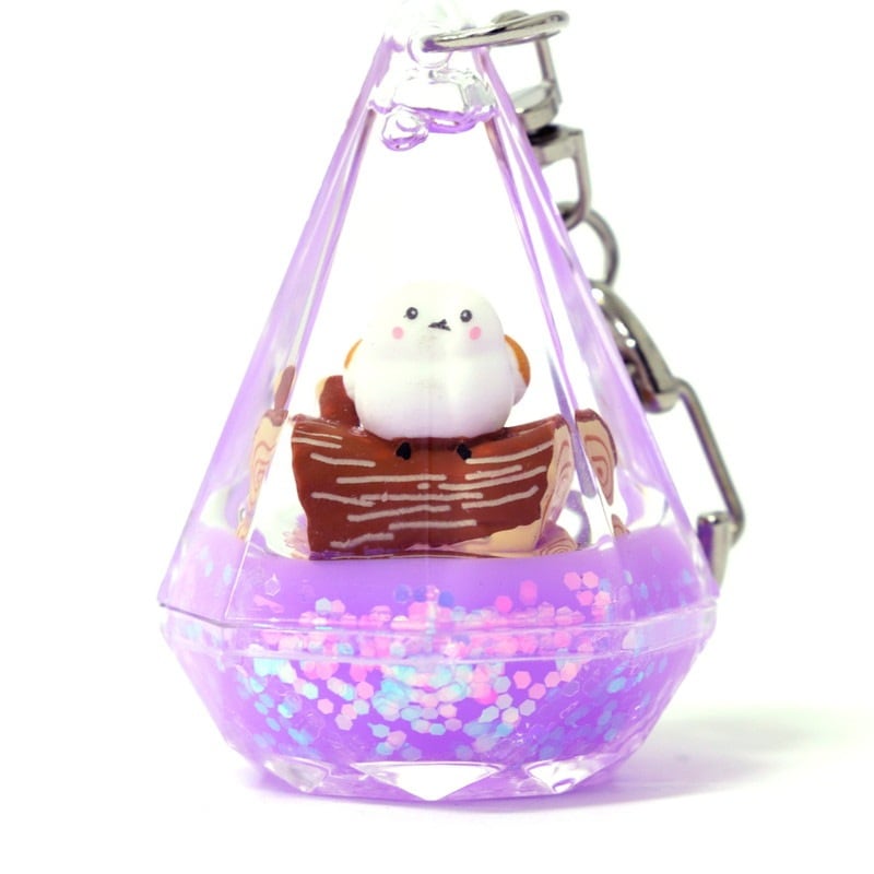 アクアリキッドキーホルダー シマエナガ ラベンダー No.603-724 | 世界