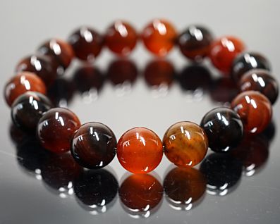 ファイヤーアゲート イレギュラーブレスレット No.4 最高級（5A）｜最