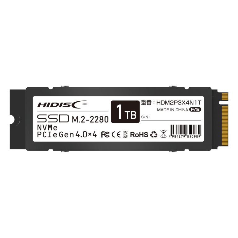 HIDISC NVMe SSD 1TB M.2 2280 PCI-e Gen4.0x4 HDM2P3X4N1T | SSD,M.2