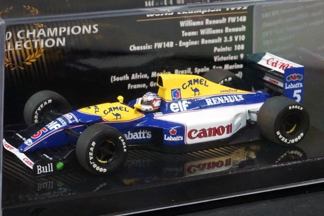 1/43 ミニチャンプス 436920005 ウィリアムズ ルノー FW14B N.マンセル