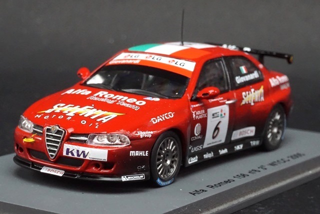1/43 スパーク S0474 アルファロメオ 156 WTCC 2005 3位 #6 Fabrizio