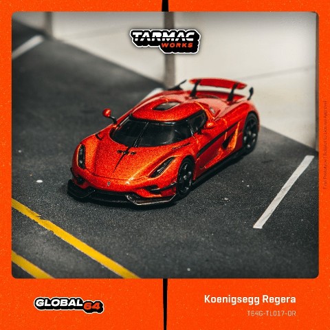 新品 T64G-TL017-OR Tarmac Works 1/64 ケーニグセグ Koenigsegg
