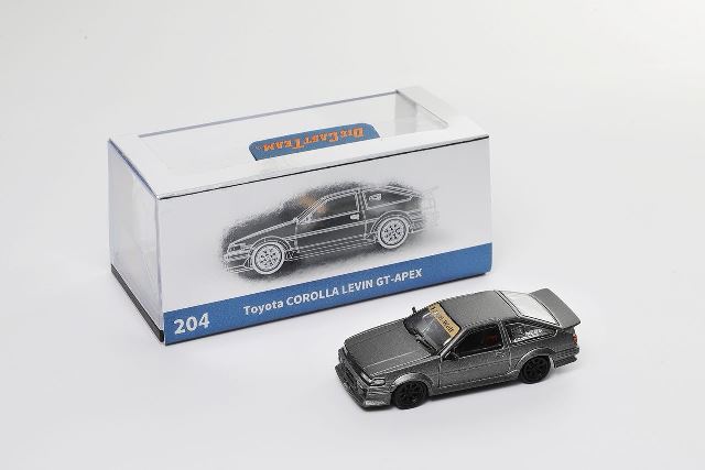 新品 LL-046-204 DCT 1/64 トヨタ Toyota Wide-Body AE86 Grey (RHD