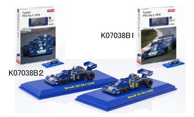 新品 K07038B1 京商 1/64 ティレル Tyrrell P34 1976 No.3 (ミニカー