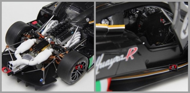 新品 LCD18012CB LCD 1/18 パガーニ ウアイラR ブラックカーボン