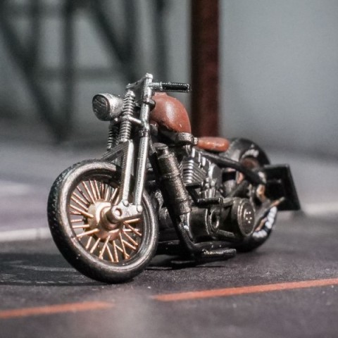 新品 PFM studio 1/64 ハーレー ダビットソン オートバイ Harley retro