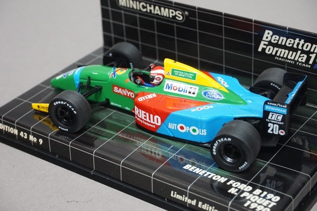 1/43 ミニチャンプス 400900020 ベネトン フォード F1 B190 1990 #20 N
