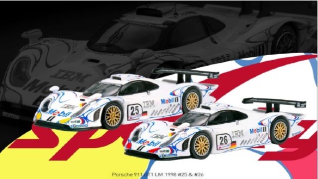 予約 YCOMBO64023 タイニー × Sparky 1/64 ポルシェ Porsche 911 GT1